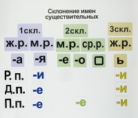 Набор магнитных карточек "Склонение имен существительных" - fgospostavki.ru - Калуга