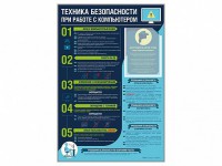 Стенд-уголок "Техника безопасности при работе на компьютере в общеобразовательных учреждениях" - fgospostavki.ru - Калуга