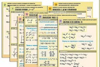 Комплект таблиц по всему курсу "Алгебра и начала анализа" (50 таблиц, А1, полноцветные, ламинированные) - fgospostavki.ru - Калуга