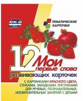 Тематические карточки "Мои первые слова" (красный цвет) - fgospostavki.ru - Калуга
