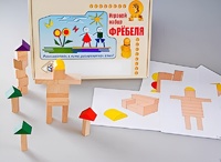 Игровой набор Фребеля "Конструктор деревянный без соединений-3" (Серия "Эксперимент") - fgospostavki.ru - Калуга