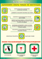 Таблица "Выполняйте опыты только по инструкции" (100х140 сантиметров, винил) - fgospostavki.ru - Калуга