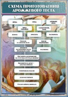 Стенд "Схема приготовления дрожжевого теста" - fgospostavki.ru - Калуга