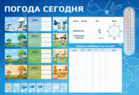 Стенд-уголок маркерный "Погода сегодня" - fgospostavki.ru - Калуга