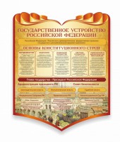 Стенд "Государственное устройство Российской Федерации" Вариант 3 - fgospostavki.ru - Калуга