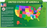 Стенд "United States Of America" - fgospostavki.ru - Калуга