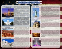 Стенд "Достопримечательности США" Вариант 2 - fgospostavki.ru - Калуга
