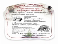 Стенд резной "Характеристика героя литературного произведения" - fgospostavki.ru - Калуга