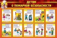 Стенд "Детям о пожарной безопасности" - fgospostavki.ru - Калуга