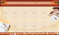 Стенд "ПРАВОУСТАНАВЛИВАЮЩИЕ ДОКУМЕНТЫ" - fgospostavki.ru - Калуга