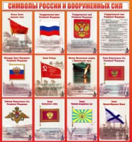 Стенд "Символы России и вооруженных сил" - fgospostavki.ru - Калуга