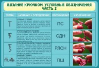 Стенд "Вязание крючком. Условные обозначения. Часть 2" - fgospostavki.ru - Калуга