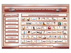 Трехсекционный базовый комплект "Травмы. Кровотечения. Ожоги" для учащихся общеобразовательных учреждений - fgospostavki.ru - Калуга