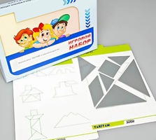 Игровой набор "Танграм" (с комплектом карточек) - fgospostavki.ru - Калуга