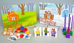 Игровой набор Фребеля "Заюшкина избушка" (серия "Сказочный мир". Выпуск 1) - fgospostavki.ru - Калуга
