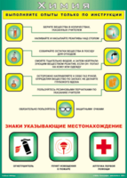 Таблица "Выполняйте опыты только по инструкции" (100х140 сантиметров, винил) - fgospostavki.ru - Калуга