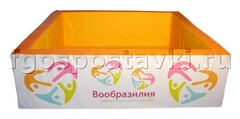 Сухой бассейн "Вообразилия" квадратный с шелкографией - fgospostavki.ru - Калуга