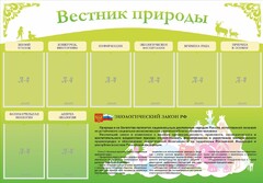 Стенд "Вестник природы" Вариант 4 - fgospostavki.ru - Калуга