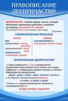 Стенд "Правописание деепричастий" - fgospostavki.ru - Калуга