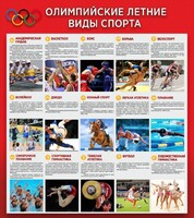 Стенд "Олимпийские летние виды спорта" - fgospostavki.ru - Калуга
