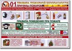 Таблица "Правила пожарной безопасности" - fgospostavki.ru - Калуга