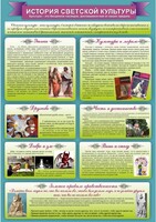 Стенд "История светской культуры" Вариант 2 - fgospostavki.ru - Калуга