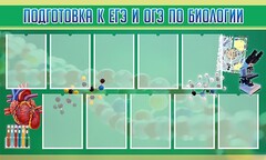 Стенд "Подготовка к ЕГЭ и ОГЭ по биологии" Вариант 2 - fgospostavki.ru - Калуга
