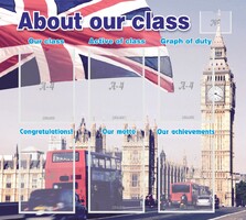 Стенд "About our class" - fgospostavki.ru - Калуга