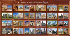 Стенд "Стили и эпохи в архитектуре" - fgospostavki.ru - Калуга