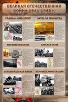 Стенд "Великая отечественная война (битвы)" - fgospostavki.ru - Калуга