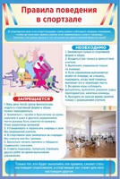 Стенд "Правила поведения в спортзале №1" - fgospostavki.ru - Калуга