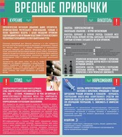 Стенд "Вредные привычки" - fgospostavki.ru - Калуга