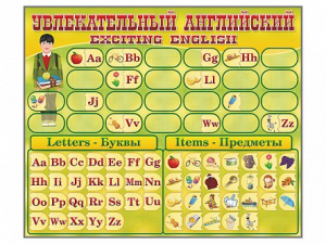 Комплект оборудования "Английский алфавит" с комплектом тематических магнитов - fgospostavki.ru - Калуга
