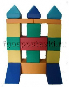 Мягкий модуль-конструктор "Башня" (17 элементов) - fgospostavki.ru - Калуга