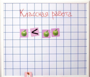 Магнитно-маркерная доска "Клетка" (86 см х 75 см) - fgospostavki.ru - Калуга