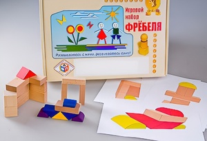 Игровой набор Фребеля "Конструктор деревянный без соединений-2" (Серия "Эксперимент") - fgospostavki.ru - Калуга