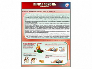 Стенд "Первая помощь при пожаре" - fgospostavki.ru - Калуга