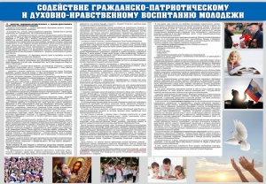Стенд "Содействие гражданско-патриотическому и духовно-нравственному воспитанию молодежи" - fgospostavki.ru - Калуга