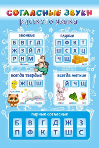 Стенд "Согласные русского языка" - fgospostavki.ru - Калуга