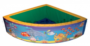 Сухой бассейн угловой полукруглый с шелкографией - fgospostavki.ru - Калуга