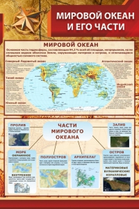 Стенд "Мировой океан и его части" - fgospostavki.ru - Калуга