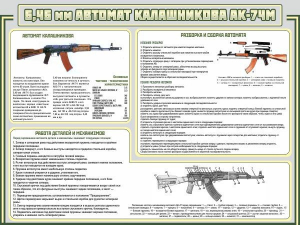 Стенд "Автомат Калашникова" - fgospostavki.ru - Калуга