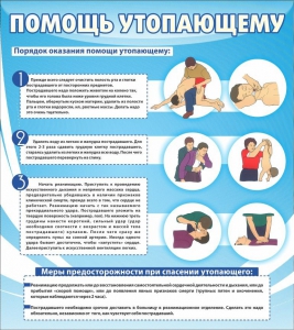 Стенд "Помощь утопающему" - fgospostavki.ru - Калуга