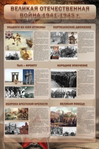 Стенд "Великая Отечественная война" (события) - fgospostavki.ru - Калуга