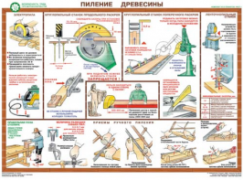 Комплект плакатов "Безопасность труда при деревообработке" - fgospostavki.ru - Калуга