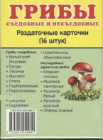 Раздаточные карточки "Грибы съедобные и не съедобные" - fgospostavki.ru - Калуга