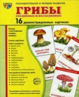 Демонстрационные карточки "Грибы съедобные и не съедобные" - fgospostavki.ru - Калуга