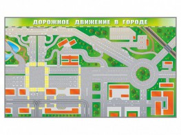 Доска магнитно-маркерная панорамная "Дорожное движение в городе" - fgospostavki.ru - Калуга