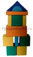 Мягкий модуль-конструктор "Городок" (12 элементов) - fgospostavki.ru - Калуга