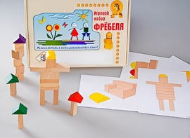 Игровой набор Фребеля "Конструктор деревянный без соединений-3" (Серия "Эксперимент") - fgospostavki.ru - Калуга